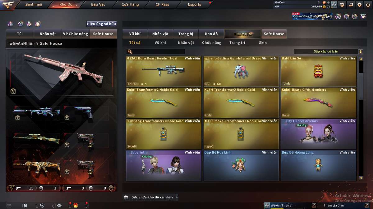 shop acc cf uy tin gia re